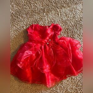 Elegant Red Kids Formal Dress